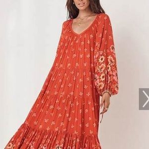 NWT Spell Joni Campfire gown